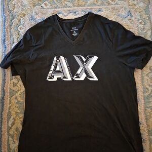 Armani Exchange Black Graphic Tee